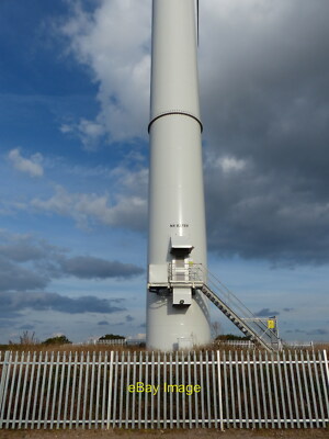 Photo 6x4 Base of the Wanlip wind turbine Rothley Nicknamed 'Windy&# c2014