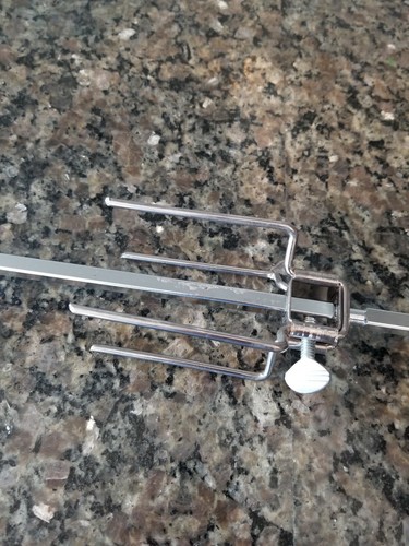 Farberware Indoor Broiler Rotisserie Replacement Part Spit Rod Forks & Supports