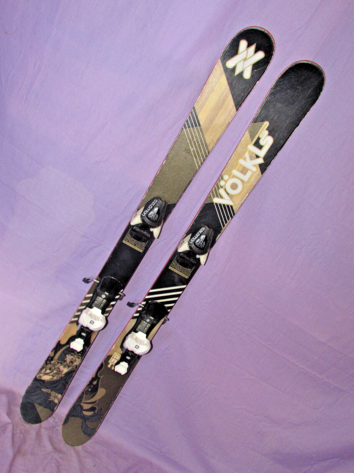 Volkl Gotama Jr kid's all mountain skis 128cm with Salomon Volkl Gotama Jr kid's all mountain skis 128cm with Salomon