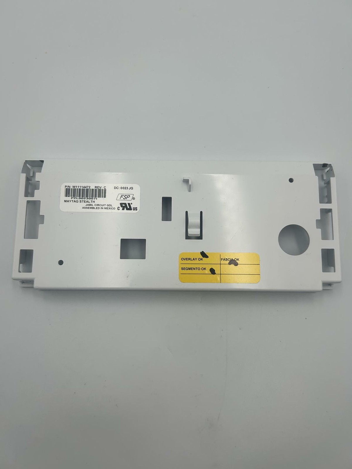 Whirlpool W10254277 Cover-WHITE /USED.  MT7