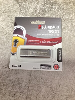 Kingston Data Traveler Locker + G3 32GB  16GB 8GB USB 3.0 Encrypted Secure Drive