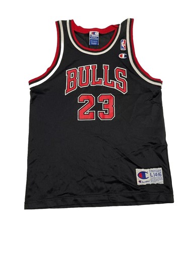 Michael Jordan Chicago Bulls Champion Large 14-16 #23 Black