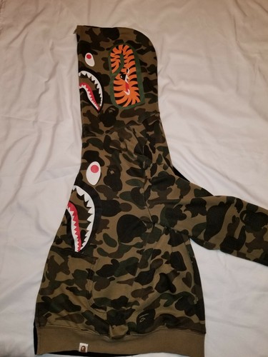 Bape A Bathing Ape  camo youth hoodie.