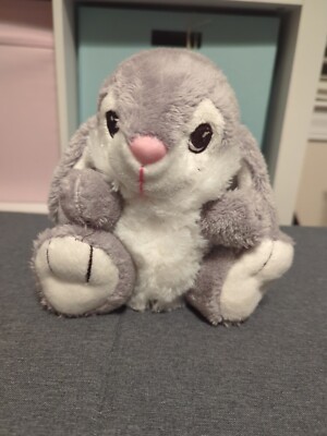 Dan Dee Easter Bunny Rabbit 7 In Plush Gray White Stuffed Animal Toy 2012 Clean