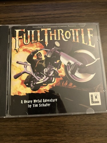 Full Throttle, Cd-Rom Pc Game, LucasArts, 1994 High Speed