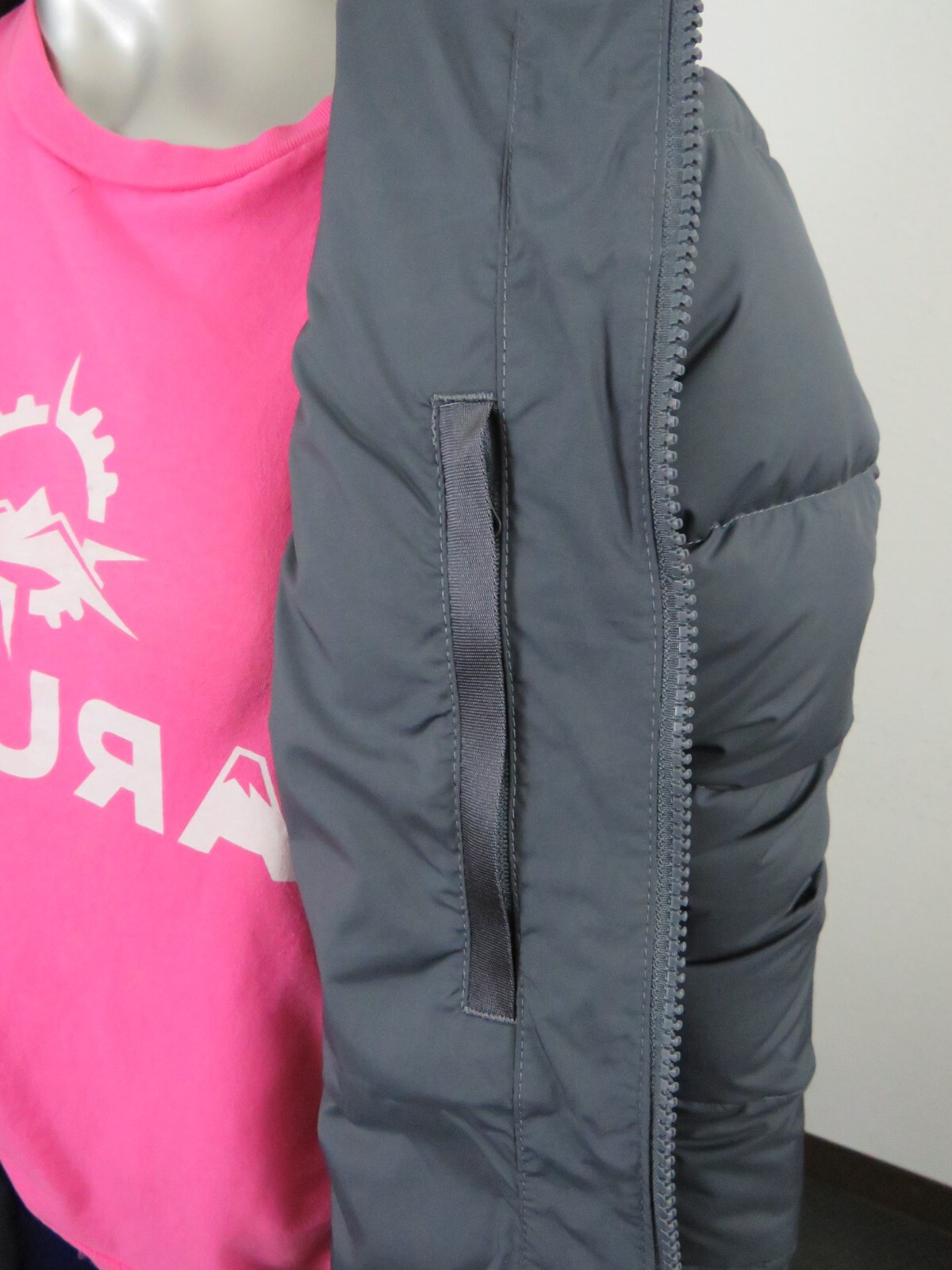 Pre-owned The North Face Womens  Gotham Mid Parka 550-down Winter Jacket Hooded - Grey In Vanadis Grey