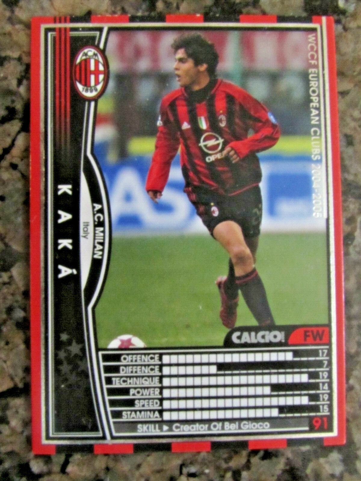 KAKA PANINI WCCF 2004 SPECIAL LIMITED INSERT AC MILAN BRAZIL