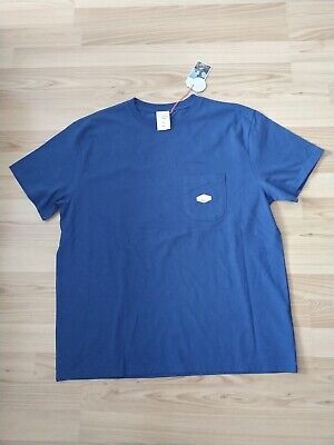 NEU Nudie Jeans, ROUNDNECK T-Shirt Tee Leffe Pocket Tee French Blue M