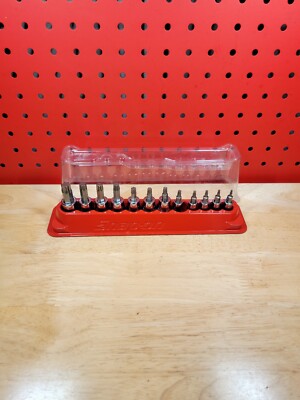 Snap-on Tools 12-Piece 1/4'' & 3/8'' Drive TORX Socket Set T8-T55 + GM T47 