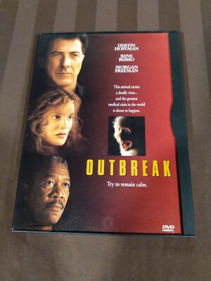 Outbreak (DVD, 1995) ORIGINAL SNAP CASE DUSTIN HOFFMAN MORGAN FREEMAN