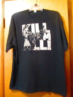 The Walking Dead Kill Them All T Shirt, Black, XL Men's