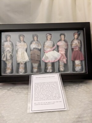 Thomas Pacconi Display Box &Victorian Christmas Roaring 20s Porcelain Ornaments