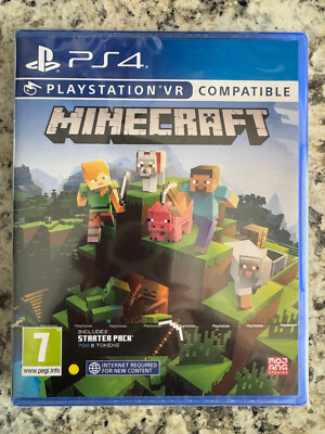 Minecraft PS4 with Starter Pack Brand New Factory Sealed PlayStation 4