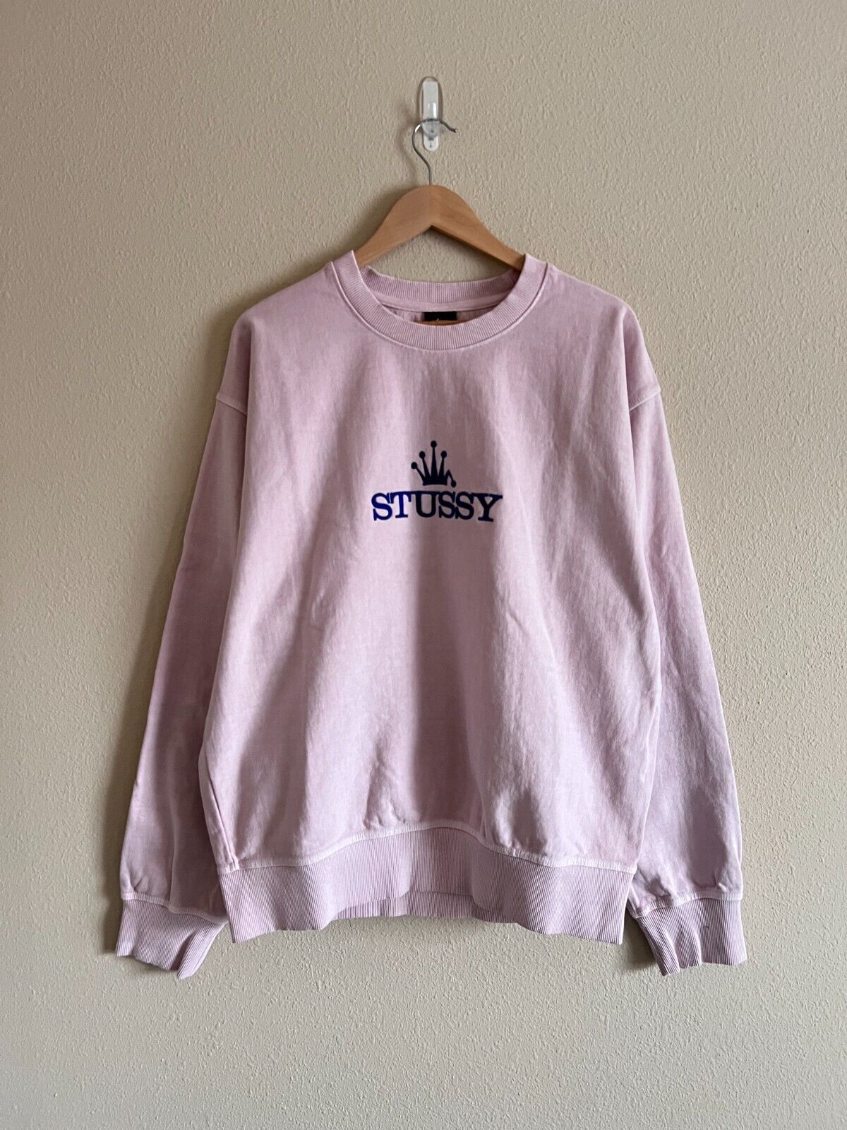 Stussy Glamour Pigment Dyed Crewneck Sweatshirt - Size Large Stussy Glamour Pigment Dyed Crewneck Sweatshirt - Size Large