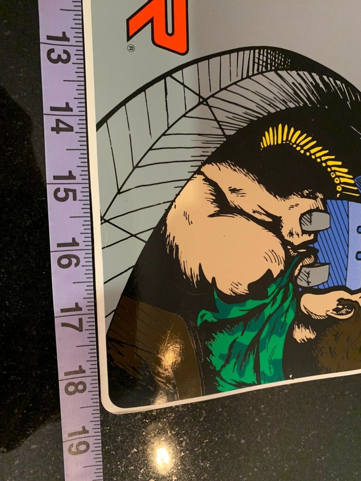 Caliber Fifty CAL.50 Romstar Side Art Cabinet Arcade 1X Vinyl Sticker 1989 NOS