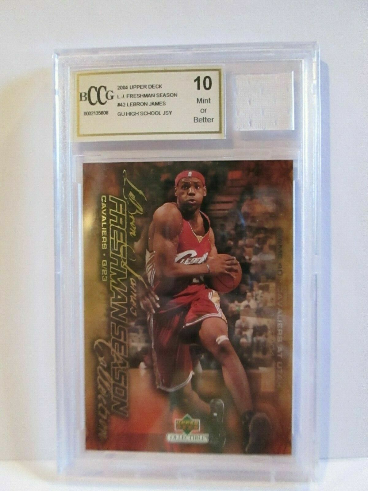 Lebron James 2003-04 UD Redemption GU Patch Freshman Rookie