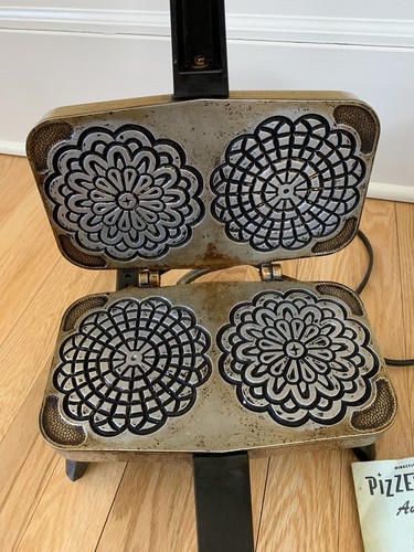 Vintage Vitantonio Pizzelle Chef 300 Italian Cookie Maker Iron Working + Box