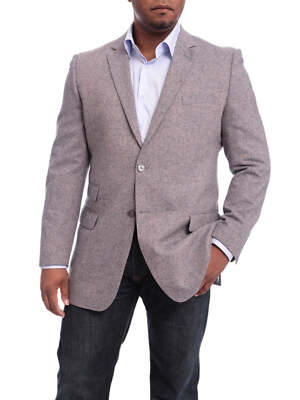 

Серый шерстяной пиджак на двух пуговицах Steven Land Modern Fit Donegal Sportcoat