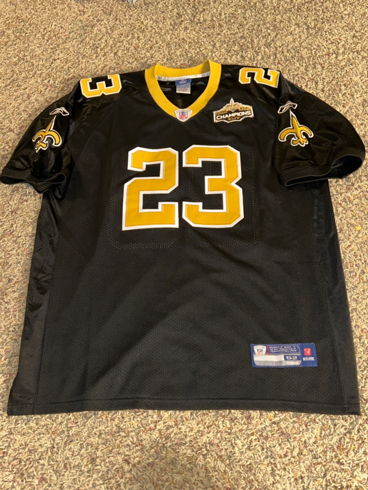 NFL SAINTS　ゲームシャツ No.23 Pierre Thomas #23 New Orleans Saints Super Bowl XLIV