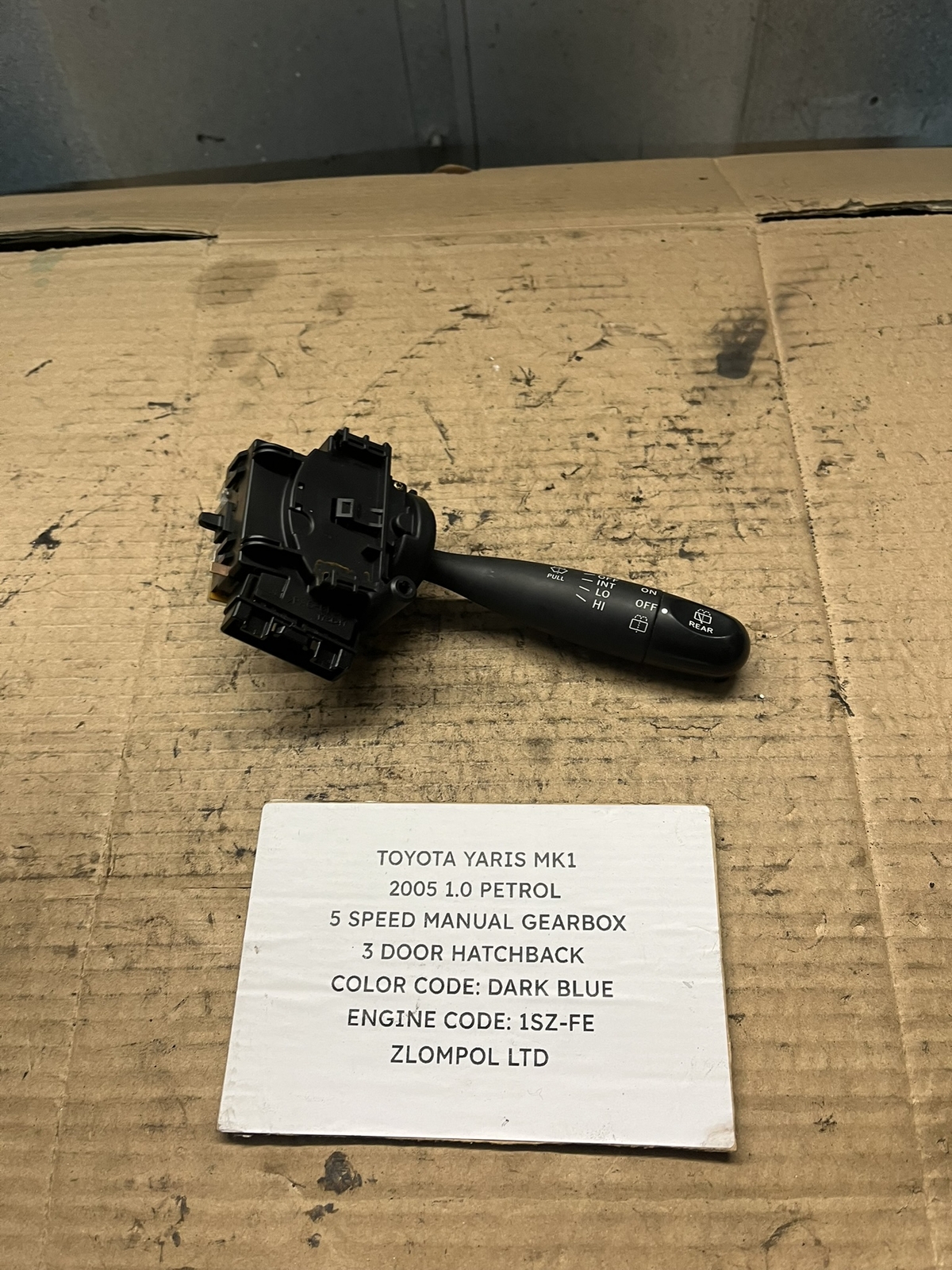 Toyota Yaris Mk1 2005 1.0 Petrol - Wiper Stalk Switch