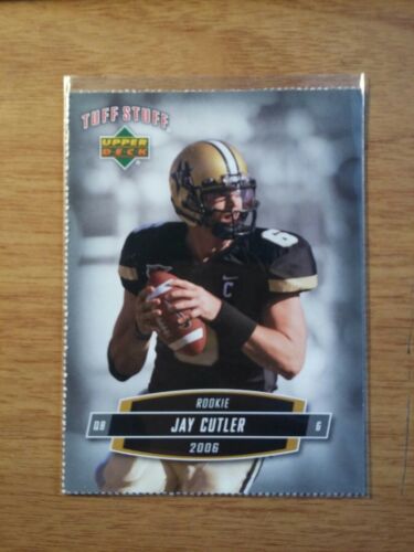 JAY CUTLER 2006 TUFF STUFF UD ROOKIE FOOTBALL CARD-#TSUD-4-VANDERBILT JAY CUTLER 2006 TUFF STUFF UD ROOKIE FOOTBALL CARD-#TSUD-4-VANDERBILT