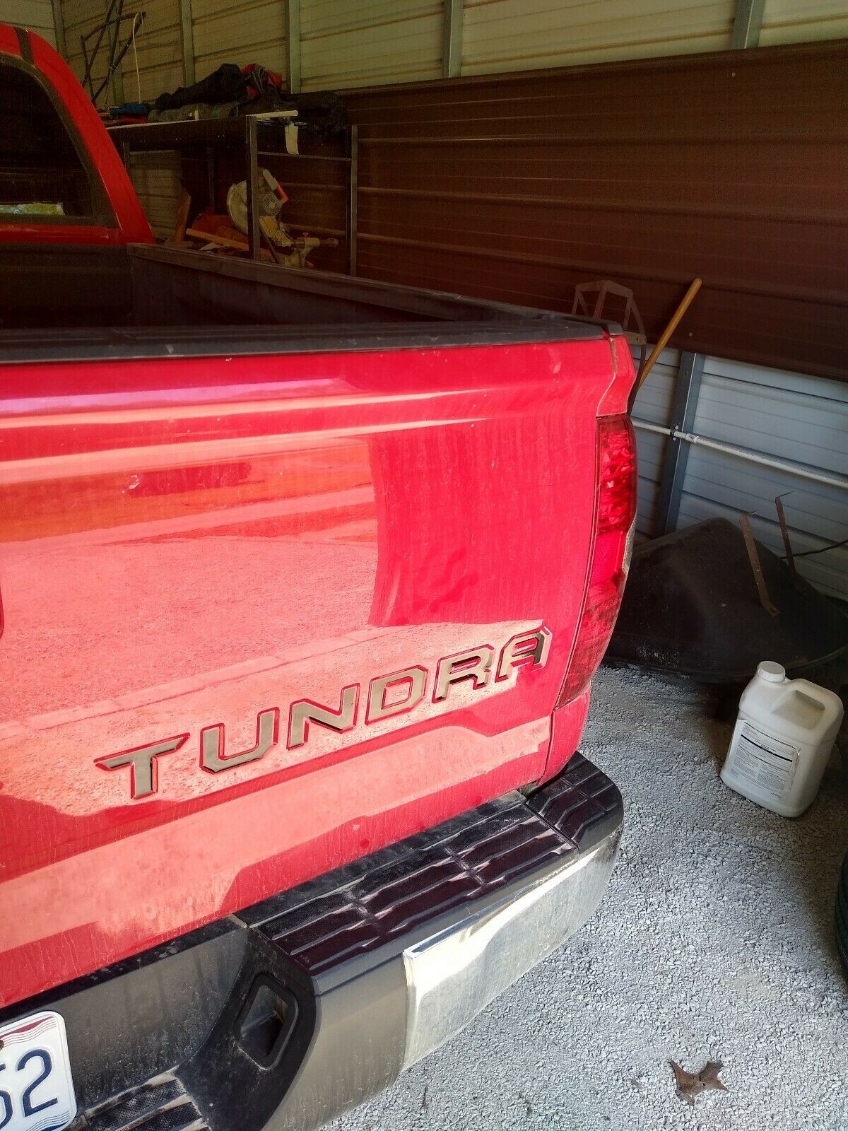 BLACK Tailgate Insert Letters Decal Vinyl Stickers for Toyota Tundra 2014-2021