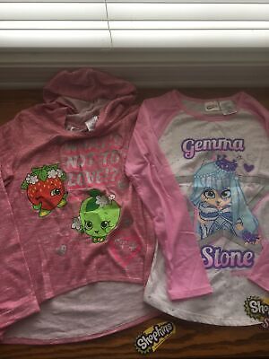 Lot Of 2 - Shopkins - Large (10/12) Girls Long Sleeve Top
