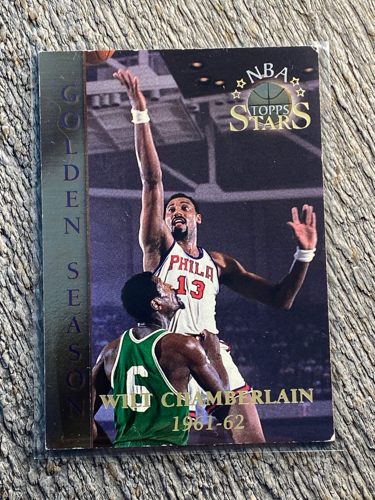 1996 TOPPS NBA STARS WILT CHAMBERLAIN #59 GOLDEN SEASON 1961