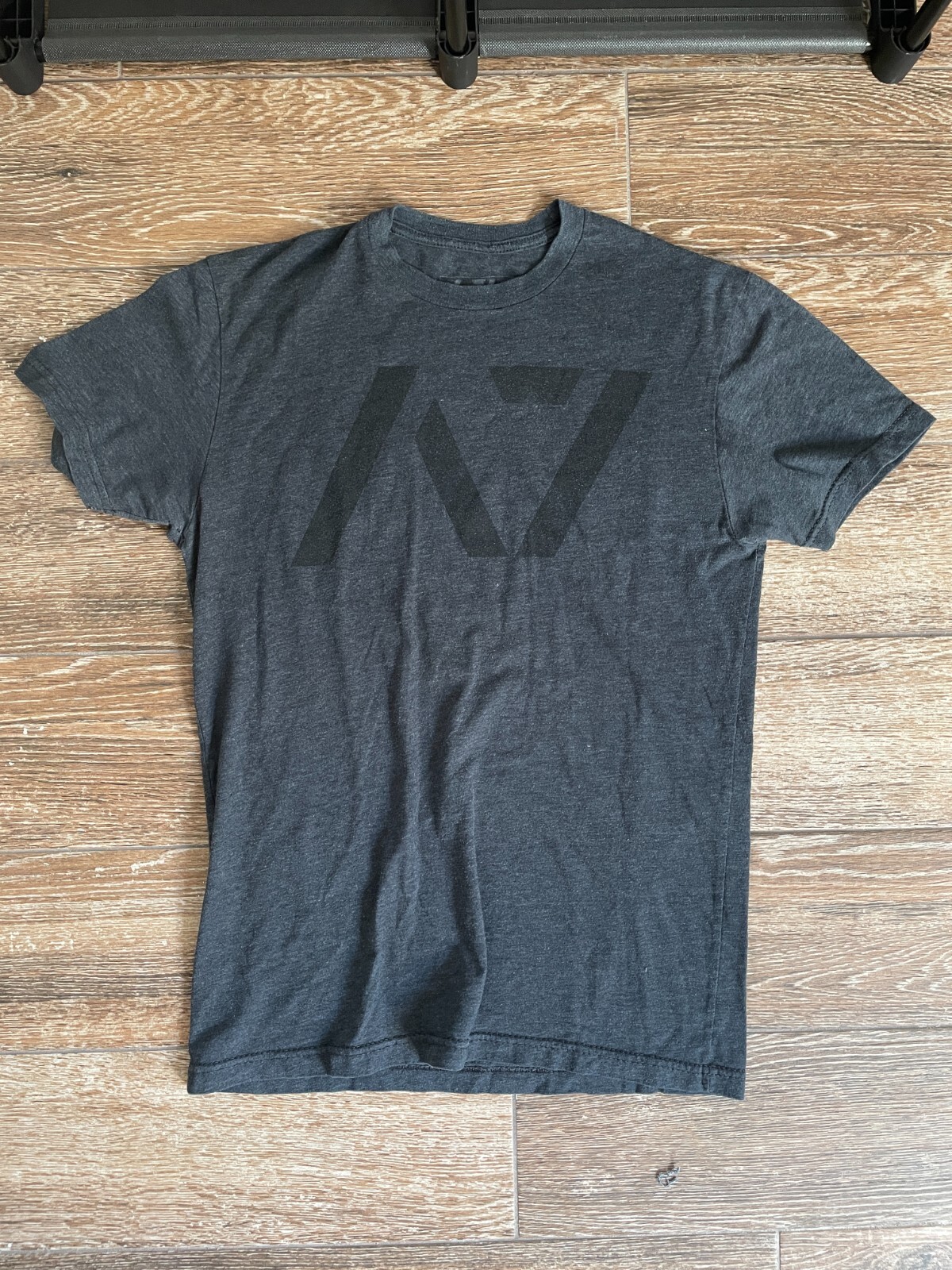 A7 Bar Grip Heather Grey Tee T-Shirt Small S Squat Bench