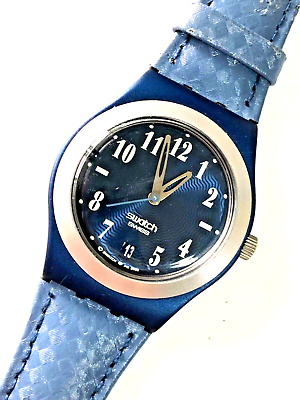 SWATCH IRONY MEDIUM YLN4000 PARADIS BLUE BRAND NEW eBay
