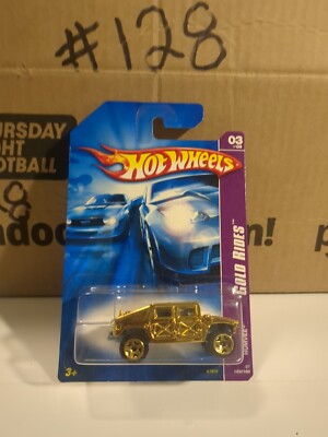 Hot Wheels 	Humvee	2007	Gold Rides	Gold Chrome Long Card
