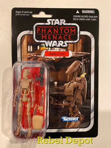 Star Wars The Vintage Collection Battle Droid 375 Figure VC78 New On Card 2011