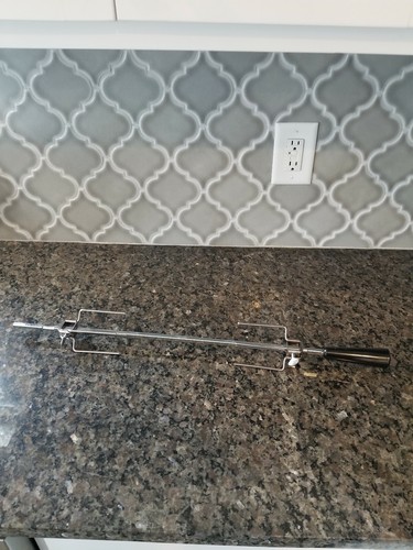 Farberware Indoor Broiler Rotisserie Replacement Part Spit Rod Forks & Supports