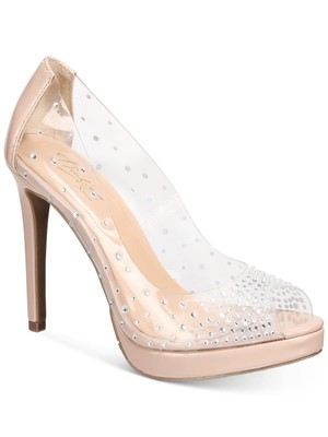 

Женские туфли-лодочки THALIA SODI Panels 1/2 на платформе Lenna Toe Stiletto без шнуровки, 7,5 м, Ясный, 10009327200