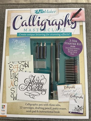 Hinkler Create Art Maker Calligraphy Master Class 3 NIB Starter Kit Unopened