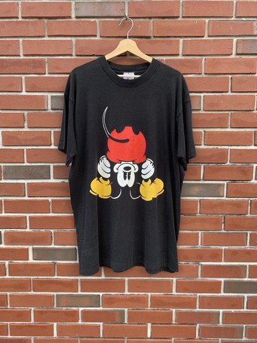 Vintage 90's Mickey Mouse Peeking Through Legs T Shirt