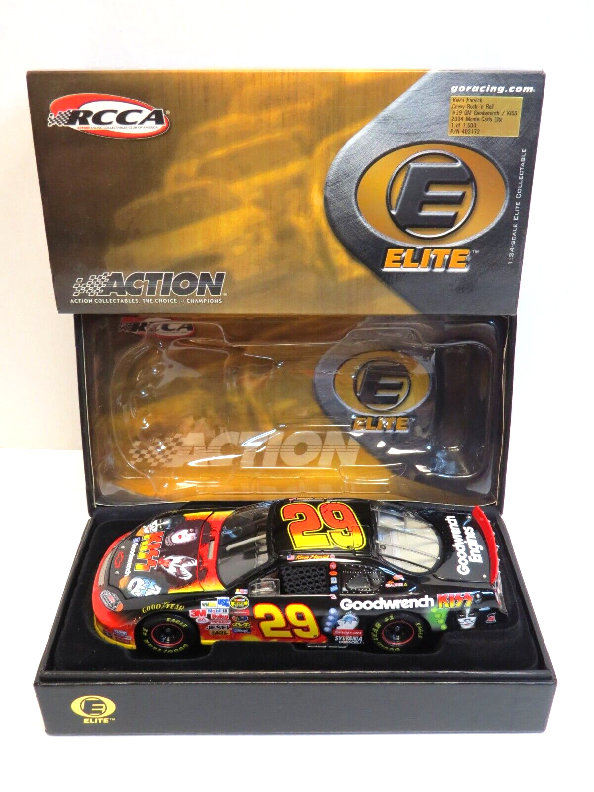 入荷なう KISS Kevin 1/1,500 SCALE 1/24 CAR CAST DIE ELITE #29 Harvick ミュージシャン