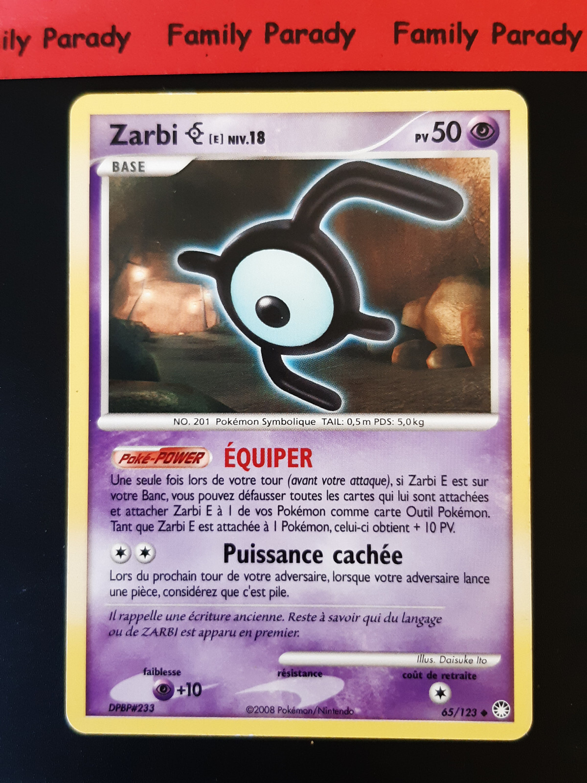 Weird E 50pv 65/123 Pokemon Card Diamant And Pearl Treasures Weird E 50pv 65/123 Pokemon Card Diamant And Pearl Treasures
