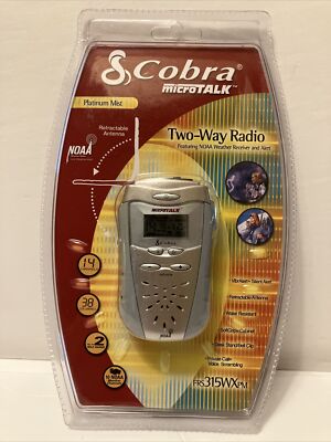 Cobra Electronics Microtalk Two-Way Radio FRS315WX PM 14Ch NOAA Private Call
