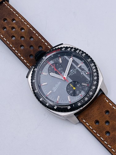 Pre-owned Mondia Watch  Bolide Chrono 1 25/32in Steel Skin Mi800ak/370 On Sale