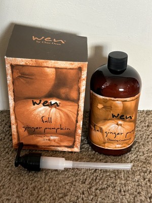 New in Box WEN Chaz Dean 16 oz. Cleansing Conditioner w/ New Pump Ginger Pumpkin