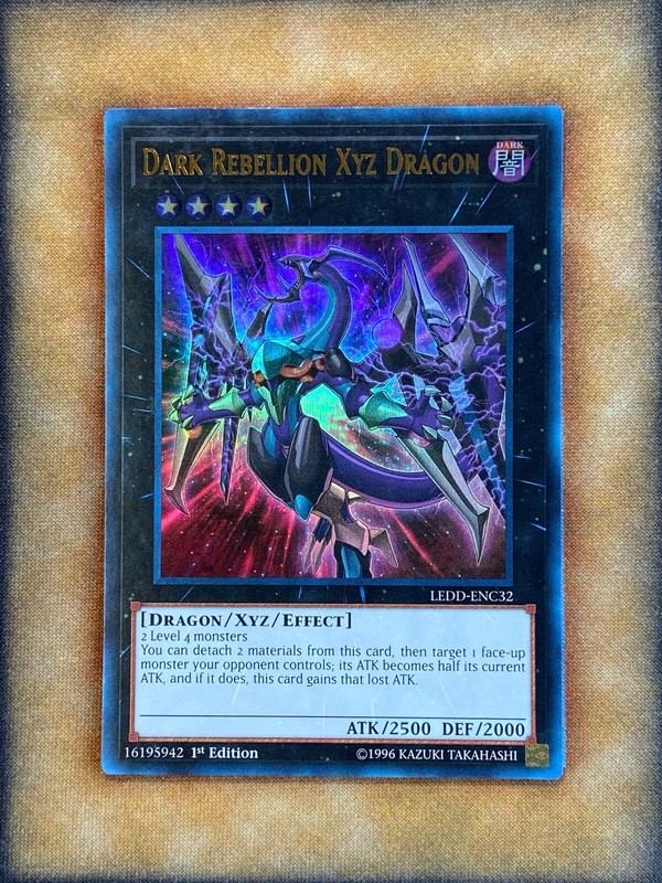 JOKERD 零 ULTIMATE Model REBELLION Yugioh Dark Rebellion Xyz Dragon LEDD-ENC32 Ultra Rare 1st Ed Alt