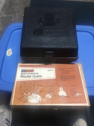SEARS CRAFTSMAN ROUTER MODEL 315.17480 25,000 RPM W/CASE AND ROUTER GUIDE KIT