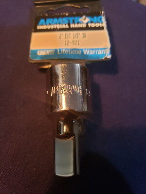 NEW  Armstrong  # 12-921 ~ 1/2'' Drive x 2'' Long Chrome Extension