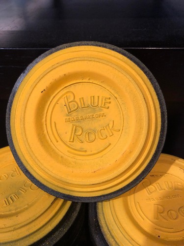 Vintage Remington Blue Rock Clay Pigeon Targets Set of 41