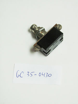 35-0430 NO SPST Off (On) Momentary On 6A 125V Pushbutton Switch w/ Screw Terms