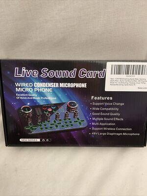 Cokyiss Audio Mixer - Wired Condenser Mic, Streaming - Gaming - Podcast - NEW!