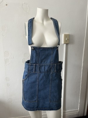 ksubi denim overall dress pipsock pinafor mikey blue 28''