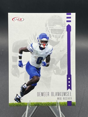 2025 Sage Low Series Football Demeer Blankumsee #53 Purple Memphis Tigers -S053