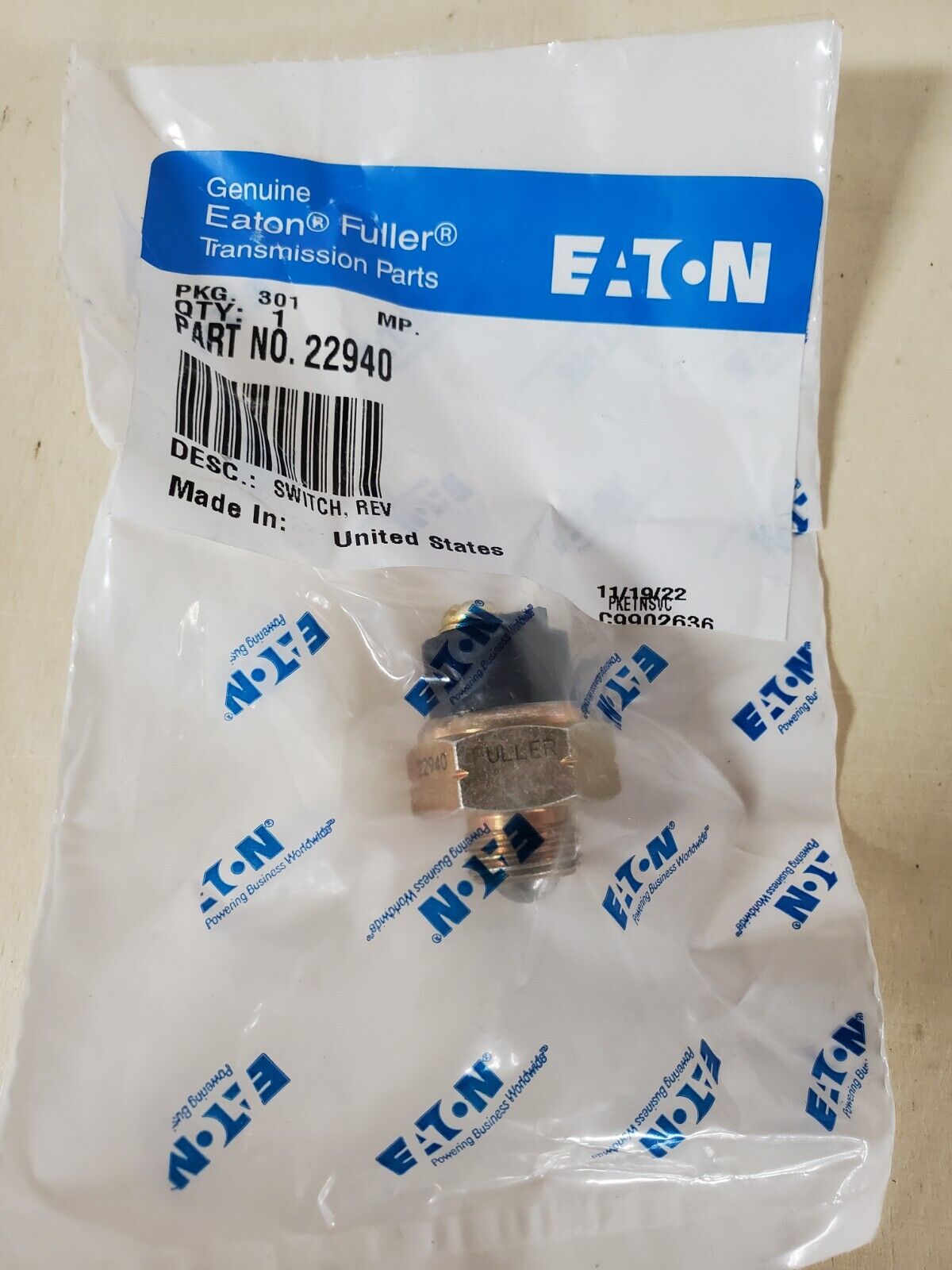 Eaton Fuller Switch, Rev Part # 22940 | United States Warranty Eaton Fuller Switch, Rev Part # 22940 | United States Warranty